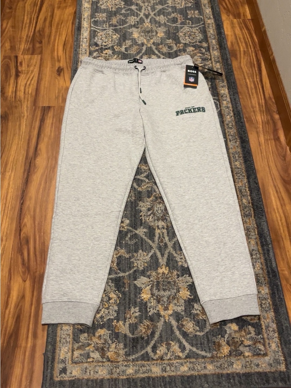 Boss x NFL Green Bay Packers Gray Jogger Sweatpants